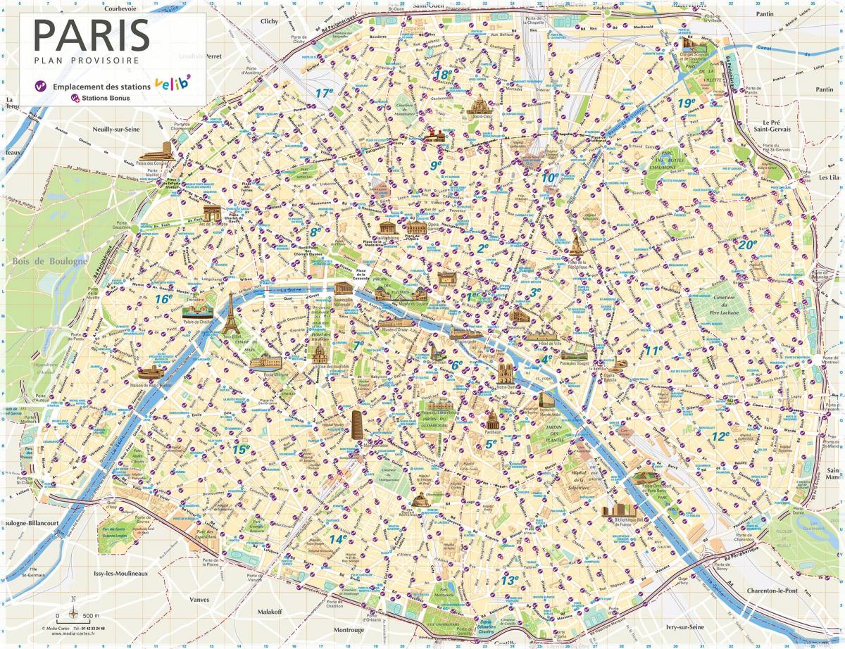 自巴黎的地图