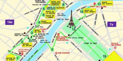 地图的trocadero巴黎