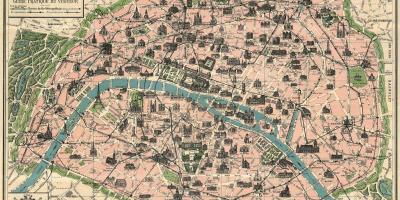 巴黎地图古董