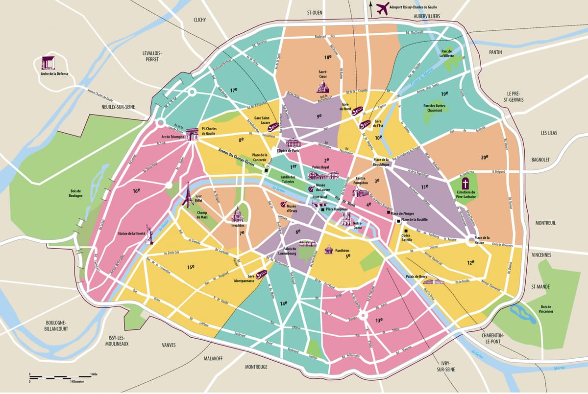 城市地图,巴黎