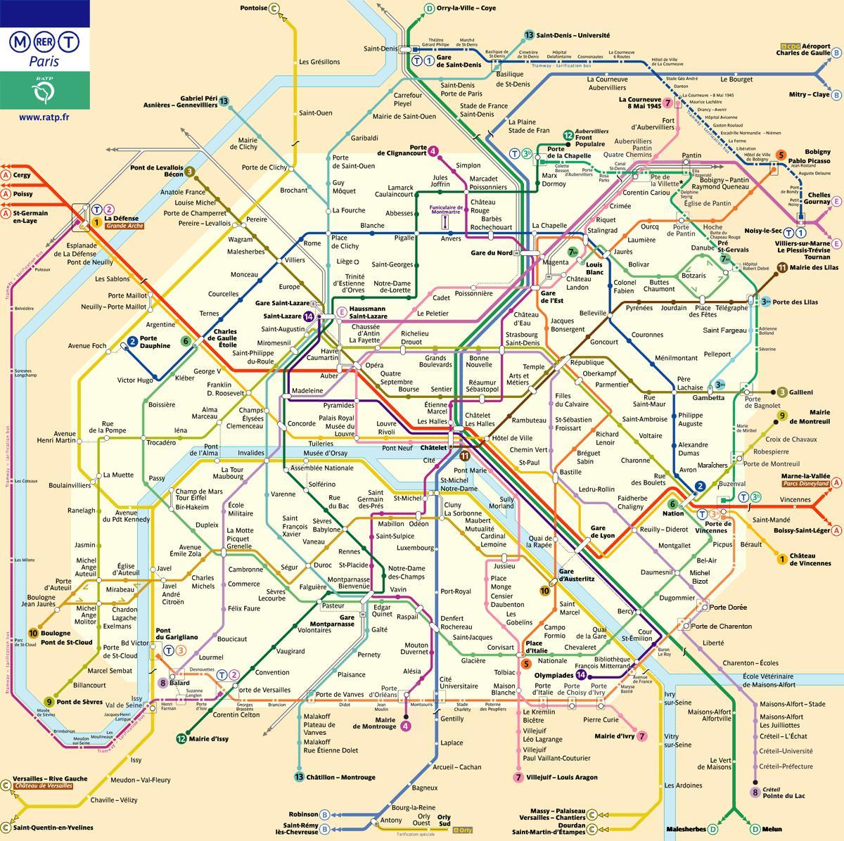 巴黎ratp地图