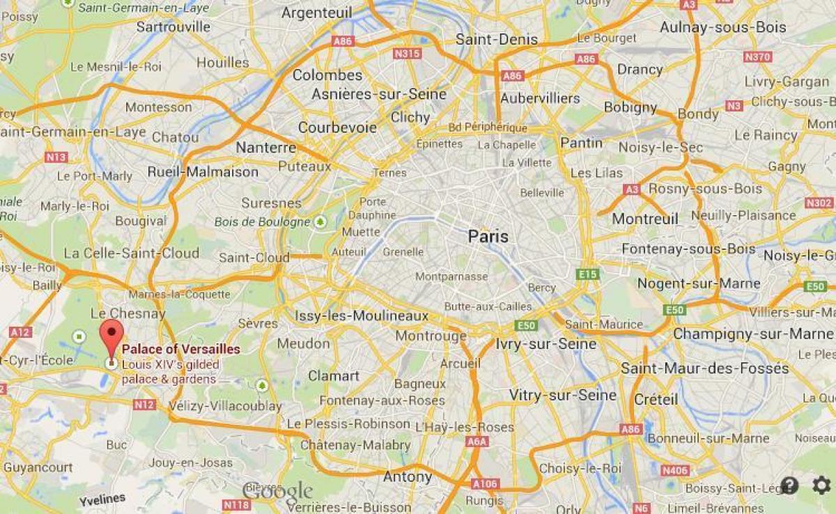 地图凡尔赛巴黎
