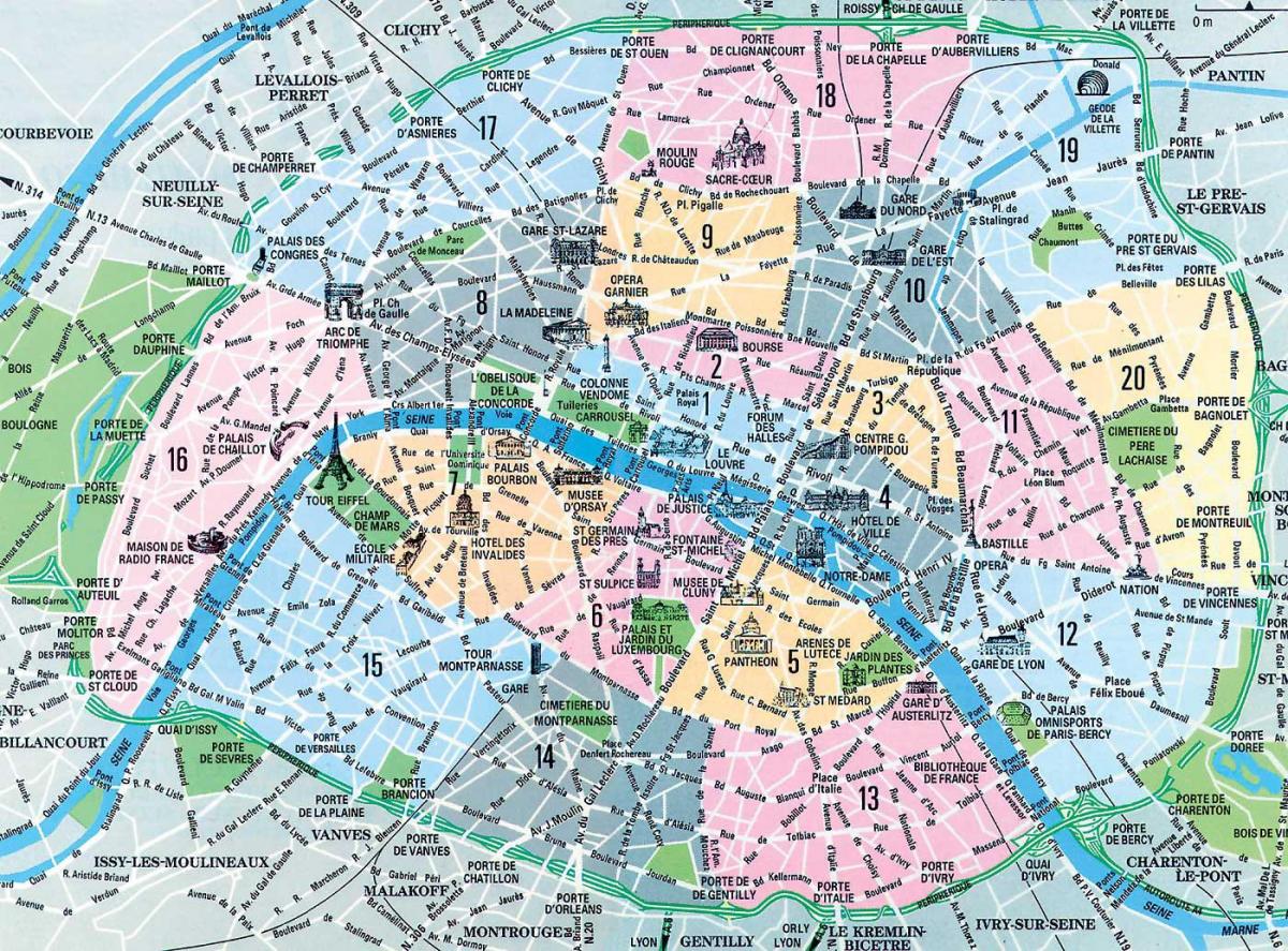 巴黎法国区地图