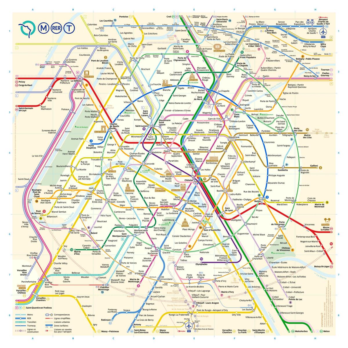 火车地图巴黎法国