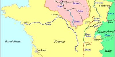 La seine river的地图