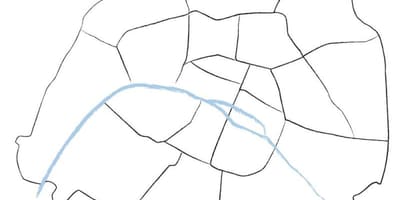 地图上的空白，巴黎