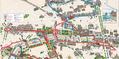 巴黎跳上跳下的巴士旅游地图