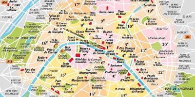 区的地图巴黎法国