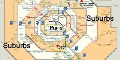 巴黎的区域1的地图