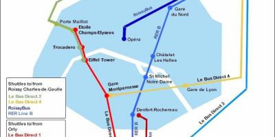 地图上的巴黎的火车北站