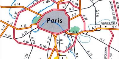 巴黎机场的地图