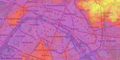 地图的物理巴黎